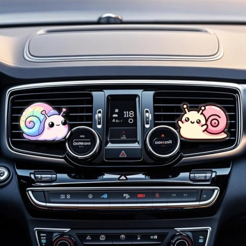 Cute Car Air Freshener Clips,Snail Car Vent Clip,Car Vent Decoration Accessories,Auto Air Conditioner Clip,Automotive Interior Decoration Gifts for Girls and Women - Image 5