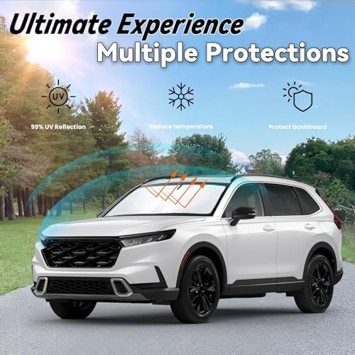 Windshield Sun Shade for Honda CR-V 2023-2025 2026 Accessories - Image 3