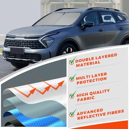 Foldable Front Windshield Sunshade fit for Kia Sportage 2018-2022 - Image 5