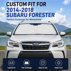 Custom Fit Windshield Sun Shade for Subaru Forester 2014-2018 - Image 2