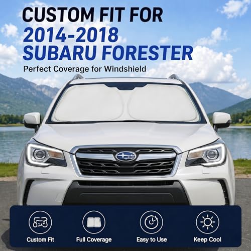 Custom Fit Windshield Sun Shade for Subaru Forester 2014-2018 - Image 2