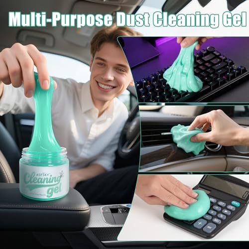 ASFSKY Car Cleaning Gel Cleaning Universal Cleaning Gel Putty Magnolia - Image 6