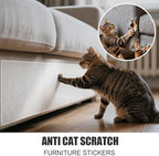 Cat Scratch Guard Tape, 394''x8.2'' Clear Anti Scratch Tape for Furniture, Single Sided Protective Film to Stop Cats & Dogs Scratching Sofa, Door, Walls, Car Interiors - Image 4