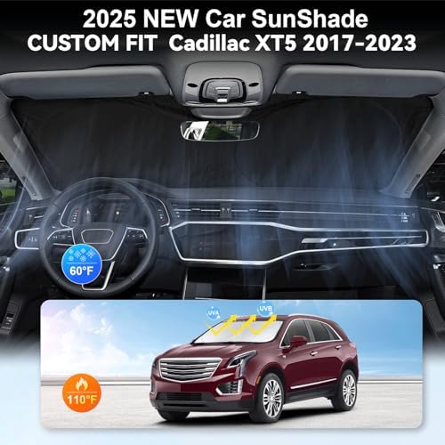 Custom fit XT5 Windshield Sunshade for 2017-2024 2025 2026 Cadillac XT5 - Image 4
