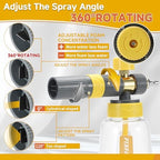 FIXFANS Foam Cannon Gun Dual Connector Accessory for Pressure Washer - Image 4