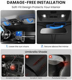 Zanch Large Windshield Sun Shade for Chevy Silverado 1500 2019-2026, 7-Layer Heavy-Duty UV & Heat Block Protection, 3D Scanned Custom Fit & Instant Cooling, Easy Storage & Foldable Accessories - Image 7