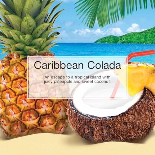 LITTLE TREES Vent Wrap | Car Air Freshener | Caribbean Colada | Pack of 4 - Image 4