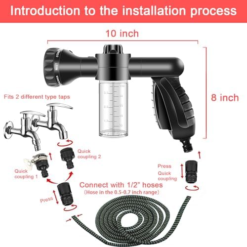 LIANXIN Car Wash Kit -Car Cleaning Kit Cars Washs Foam Gun Microfiber Sponge Cars Washing Kits Tire BrushTowels Complete Large Washs Mitt - Image 3
