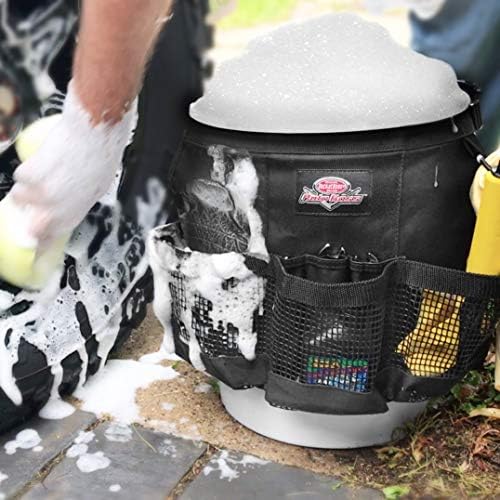 Bucket Boss Auto Wash Organizer for 5 Gallon Bucket - Fast-Drying, Black, AB30060 & Meguiar's Water Magnet Microfiber Premium Car Drying Towel - Super Plush - Image 3