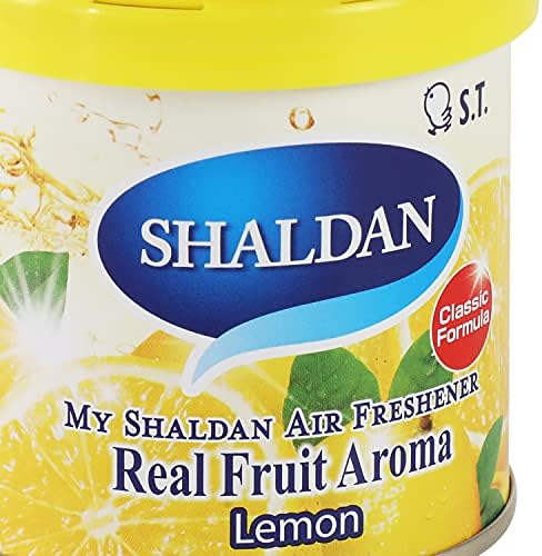 My Shaldan Japanese Room/Car Limonene Gel Natural Air Freshener Cans, Lemon Scent, 80g - Image 2