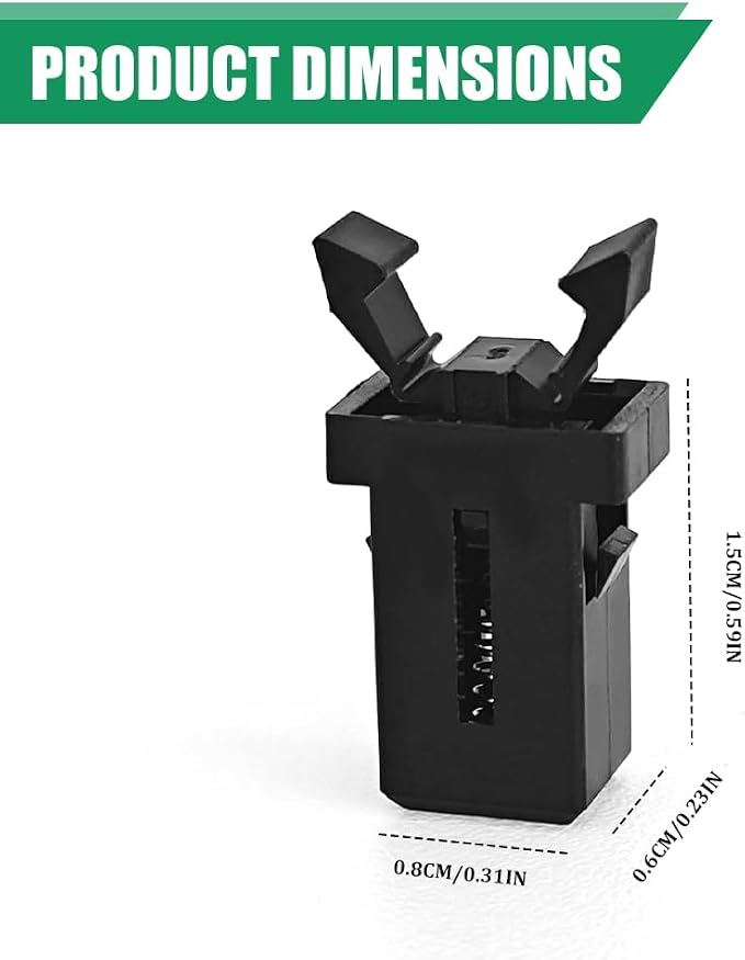 2PCS Sunglasses Glasses Holder Catch Latch, Car Sunglass Holder, Storage Box Lid Switch Overhead Console Roof Clip, Car Accessories Self Locking Switch Replacement for Most Car (2PCS) - Image 2