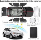 TINGLU Window Shades for Ford Edge 2007-2014 Accessories Car Side Full Windows Rear Triangular Windshield Sun Shade Sun UV Rays & Privacy Protection for Camping,Napping 8PCS - Image 3