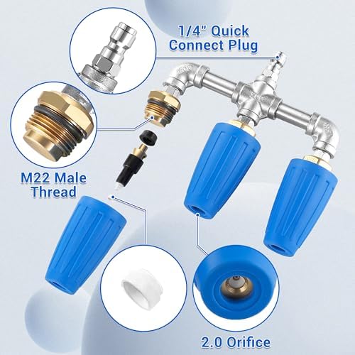 Triple Turbo Nozzle Pressure Washer, 1/4" Quick Connector, 4000 PSI - Image 4