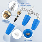Triple Turbo Nozzle Pressure Washer, 1/4" Quick Connector, 4000 PSI - Image 4