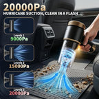 Car Vacuum, 20000PA Powerful Suction 6000mAh up to 40 Minutes Black - Image 2