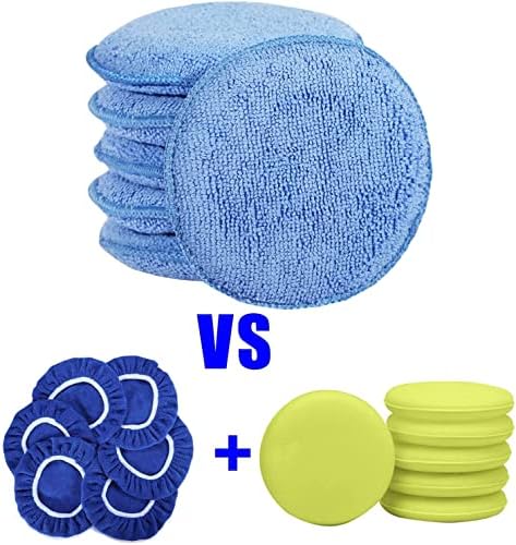 FONAROLL Microfiber Wax Applicator Pads, Car Wax Applicator, Buffing & Detail Polishing Foam Pads for Car Cleaning and Fine Polishing (5" Diameter, 6 Pack)… - Image 5