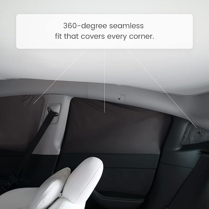 Havnby 2020-2024 Tesla Model Y Curtains Car Privacy Windshield Sun Shade for Camping Foldable Auto Accessories UV and Sun Protection 8-Piece - Image 5