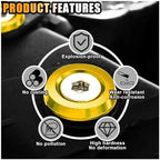 smilfuy 20PCS Aluminum Bumper Fender Washer Stainless Steel Bolts, Yellow - Image 4