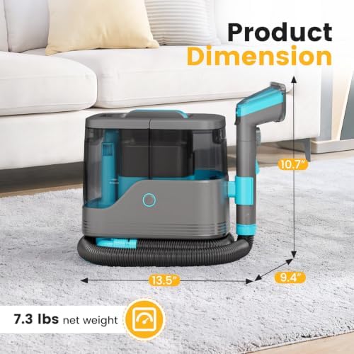 NEWBULIG Carpet and Upholstery Cleaner Machine Portable Carpet Shampooer - Image 3