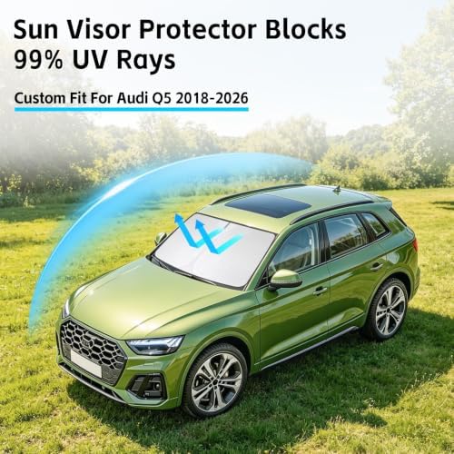 Windshield Sun Shade for Audi Q5 2018-2026 Sunshade - Image 2