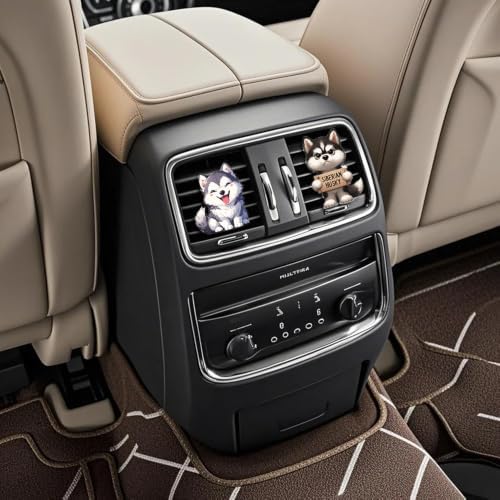 Cute Car Air Freshener Clips,Cute Dog Car Vent Clip,Car Vent Decoration Accessories,Auto Air Conditioner Clip,Automotive Interior Decoration Gifts for Girls and Women - Image 3