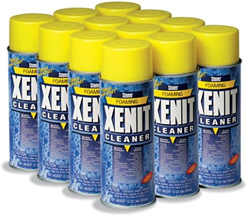 Stoner Car Care 94223-12PK 13-Ounce Xenit Foaming Cleaner Removes Dirt, Food and Grass Stains, Mud and More from Multiple Surfaces Carpet, Clothing, Furniture, Powerful Water-Based, Pack of 12 by StonerCarCare