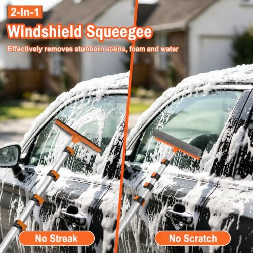 18FT Reach 6-in-1 Car Wash Brush Kit with Telescopic Pole for RV - Image 3