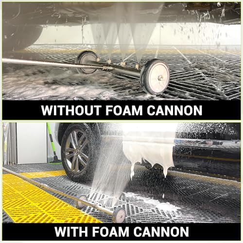 M MINGLE 16 Inch Undercarriage Washer Attachment with Foam Cannon, 4000PSI - Image 5