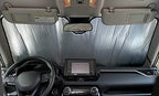 Custom fit Front Windshield Sunshade for Toyota Tundra - 2007 2008 2009 2010 2011 2012 2013 2014 2015 2016 2017 2018 2019 2020 2021, UV Rays Reflector Sunscreen Protector Accessories (Made in USA) - Image 2