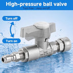 Ball Valve Pressure Washer– 3/8" Quick Connect Shut Off Valve - Image 3