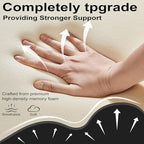Ergonomic Memory Foam Wedge Pillow - 27° Inclined Multi-Position Use for Sleeping, Reading, Relaxation,Neck and Waist,Large (23.3" X 18.11" X 9.45") - Black - Image 4