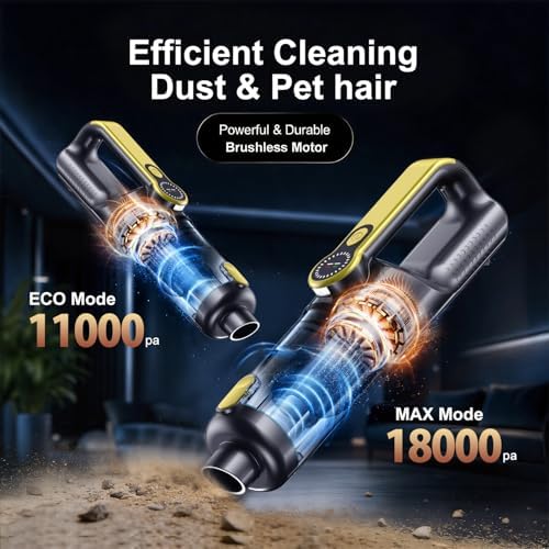 18000Pa Handheld Vacuum Cordless – 2-in-1 Air Duster - Image 2