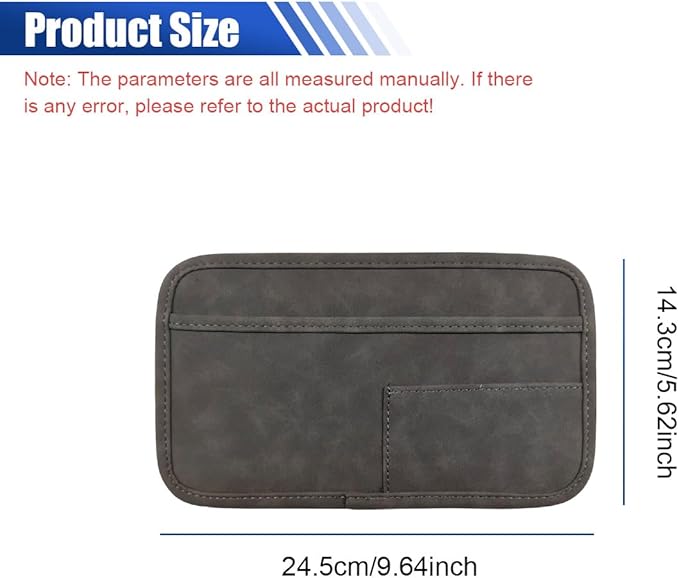 Car Seat Side Pocket Organizer, Suede Auto Door Storage Pouch, Mini Self-Adhesive Car Console Organizer, Universal Vehicle Cell Phone Holder for Key, Pen, Sunglasses(Gray) - Image 2