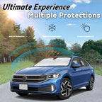 Windshield Sun Shade for Volkswagen 2019-2024 2025 VW Jetta - Image 3