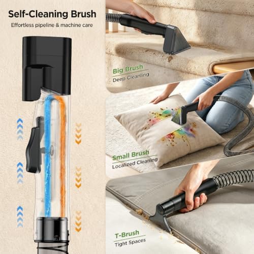 18Kpa Portable Carpet Cleaner Machine for Cars, Pets, Spot, Rug, Couch - Image 4