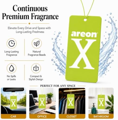 AREON X Mountain Fresh Paper Hanging Car Air Freshener - Pack of 12 - Image 5