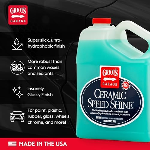Griot's Garage Ceramic Speed Shine Detail Spray for Car Detailing, Provides a High-Gloss Finish and Extends Life of Coatings, 10986, One Gallon - Image 3