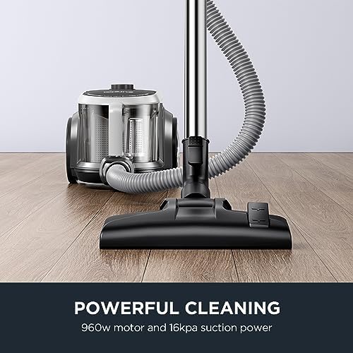 Eureka Bagless Canister Vacuum Cleaner, Vacuum for Hardwood Floor, Carpet - Image 2