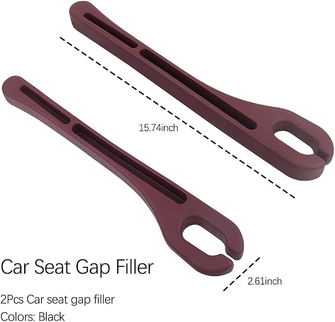 2PCS Car Seat Gap Filler Organizer with Phone Holder,[Upgrade Version] Car Seat Gap Organizer for Prevent Falling,Essential Car Accessories Car Side Seat Gap Filler (Red) - Image 2