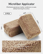 Fantasticlean 9PCS Car Detailing Brush Set, Interior Leather Cleaning - Image 2