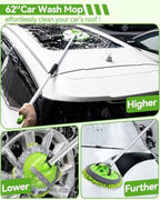 8Pcs Car Wash Kit, 62’’ Car Wash Brush with Long Handle, Microfiber Carwash Kit Set, Car Washing Supplies for Cars RV Truck Exterior - Image 2