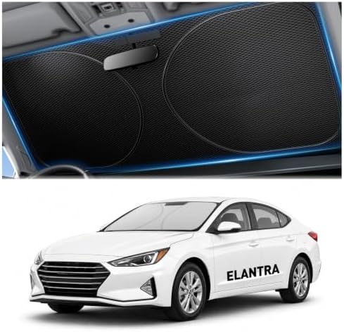Zanch Windshield Sun Shade for Hyundai Elantra 2000-2025 by Zanch