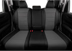 EKR Car Seat Covers for Honda HRV 2019-2022,Leatherette Full Set | Custom Fit for Honda HRV LX 2019-2022 Factory-Like Fit,360°Protection,Faux Leather(Black/Gray) - Image 4