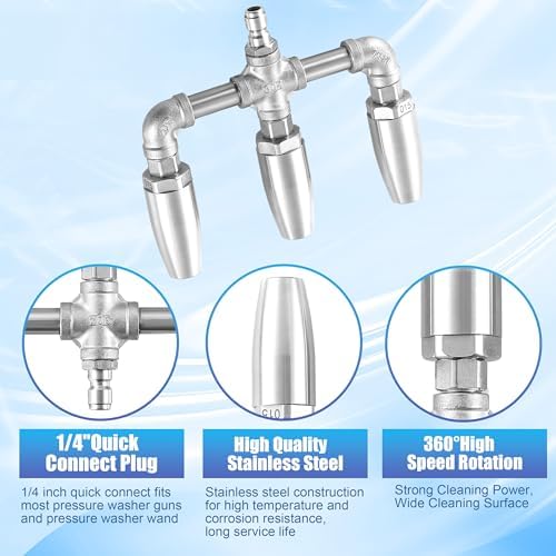 Triple Turbo Nozzle, 1/4" Quick Connect, 3000 PSI - Image 3
