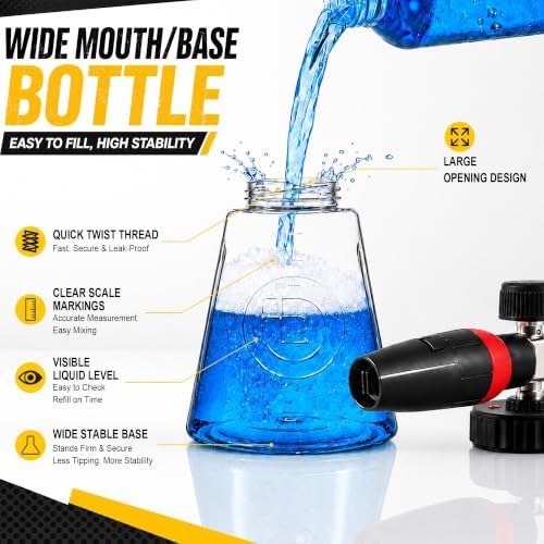 Raincovo Foam Cannon R 2.0 with Wide Mouth and Base, Adjustable Snow Foam - Image 4