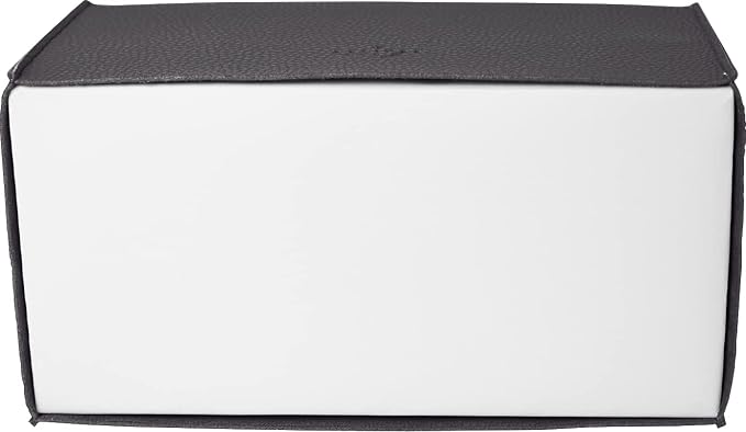 Carrotez Tissue Box Cover, [Refined] Modern PU Leather Rectangular Tissue Box Holder - Decorative Holder/Organizer for Bathroom Vanity Countertop, Night Stands, Office Desk 9.5"X5"X5" - Charcoal - Image 7
