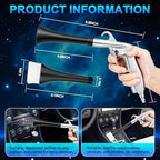 2 Nozzles Air Cleaning Gun, Dry Cleaning Gun Quickly Blasts Dust, Dirt and Grime from Surface, Dryer Air Blow Gun Works with Air Compressor, Car Detailing Tool for Interiors Exteriors Deeply Cleaning - Image 4
