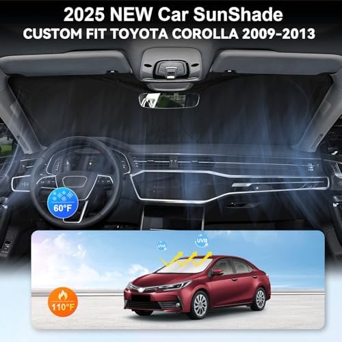 Custom Fit Corolla Windshield Sunshade for 2009-2012 2013 Toyota C-orolla - Image 4