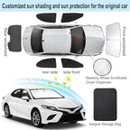 TINGLU Window Shades for Toyota Camry 2018-2024 Accessories Car Side Full Windows Rear Triangular Windshield Sun Shade Sun UV Rays & Privacy Protection for Camping,Napping,and Relaxing 6PCS - Image 3