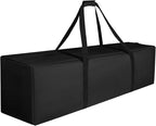 Sports Duffle Bag - Extra Large Travel Duffel Luggage Bag with Upgrade Zipper, Sturdy & Water Resistant, Black (Black 47inch) | Heavy Duty Dual Zipper, 600D Polyester, Oversized Capacity, Sturdy & Water Resistant for Camping Outdoor Moving, Black by COOLBEBE
